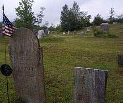 Landscape view of cemetary