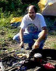 cooking at the campfire